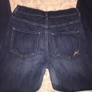 Express jeans legging high rise. Dark wash. Size6R
